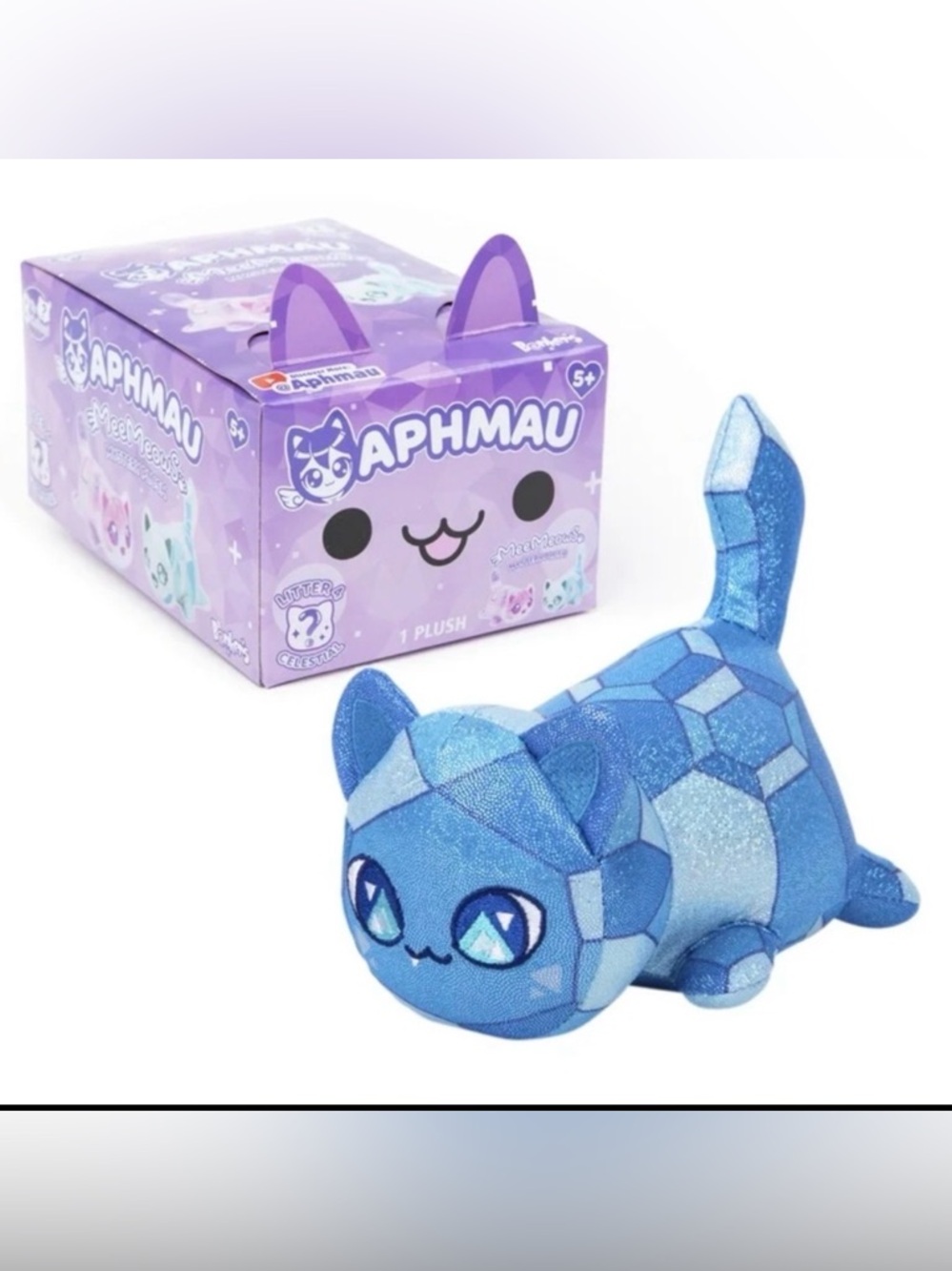 Aphmau kitty plush “sparkle gem” cat.